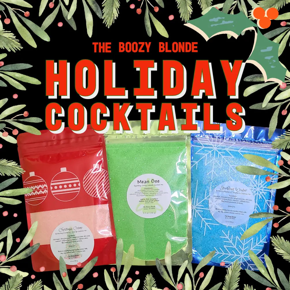Christmas & Holiday Glittering Cocktail Mix Collection
