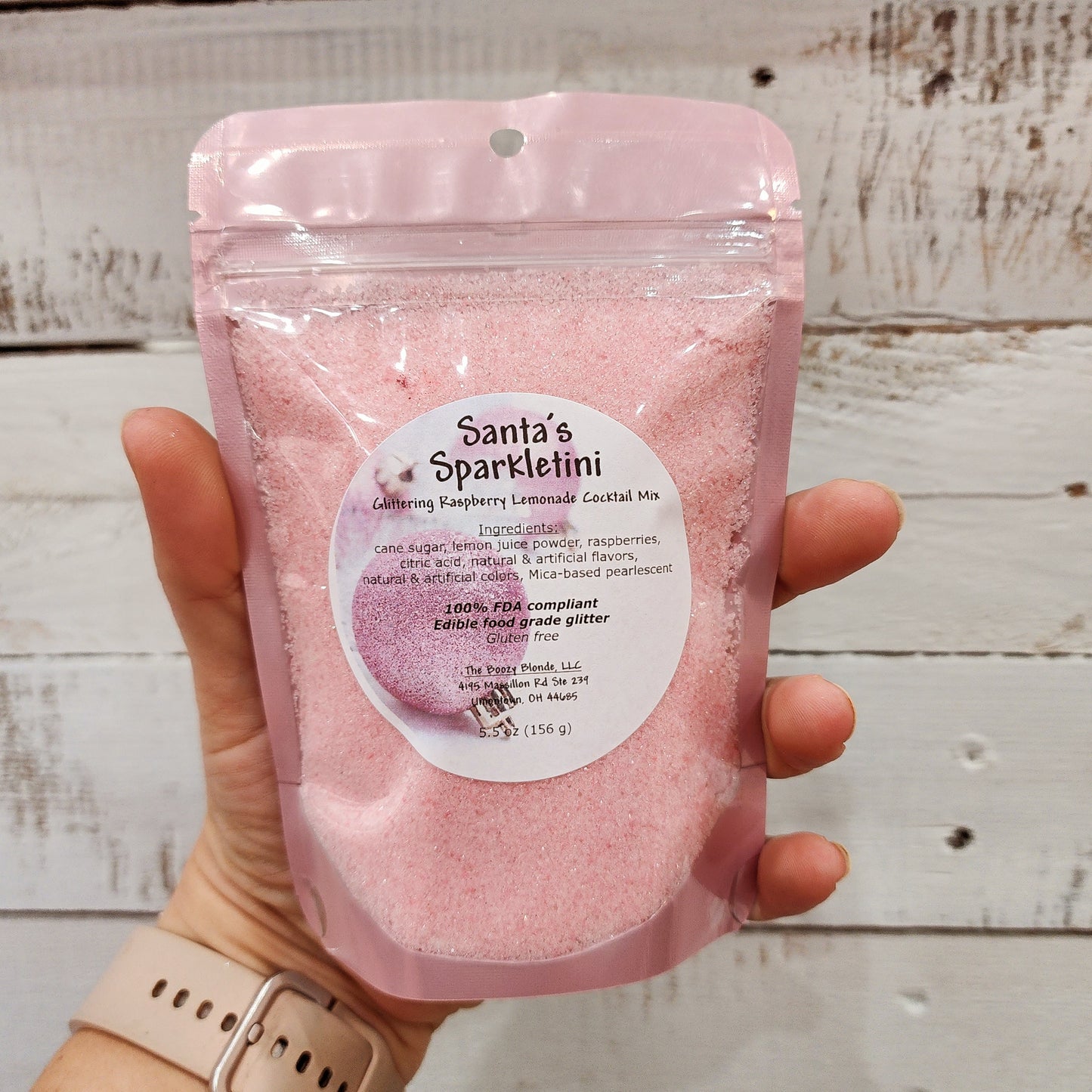 Santa's Sparkletini Glittering Cocktail Mix